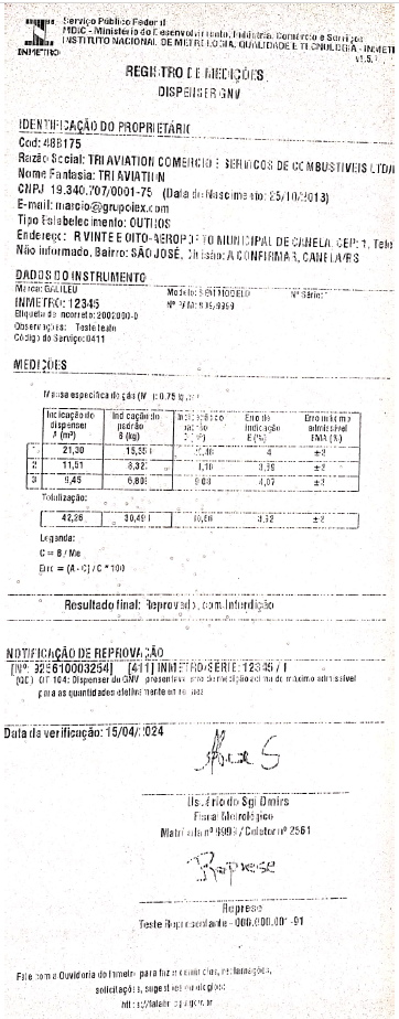 Impressão Registro Medição GNV com Totalizador.PNG