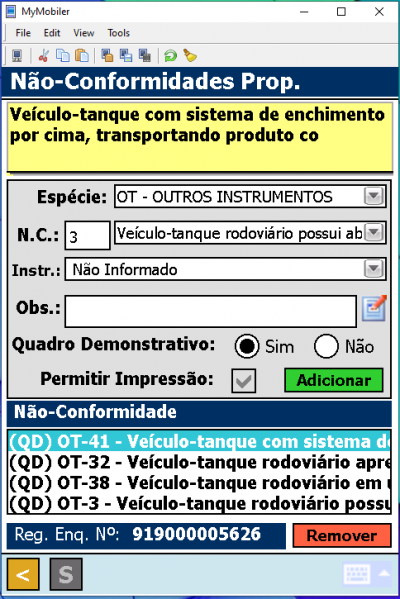 Tela Não Conformidades SALVO.PNG